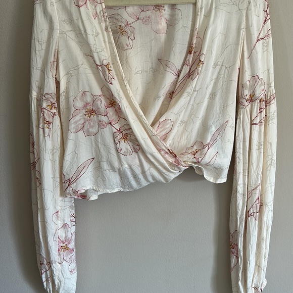 Billabong floral wrap long sleeve top - Picture 4 of 5